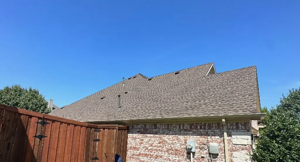 Completed roof replacement project in Dayton